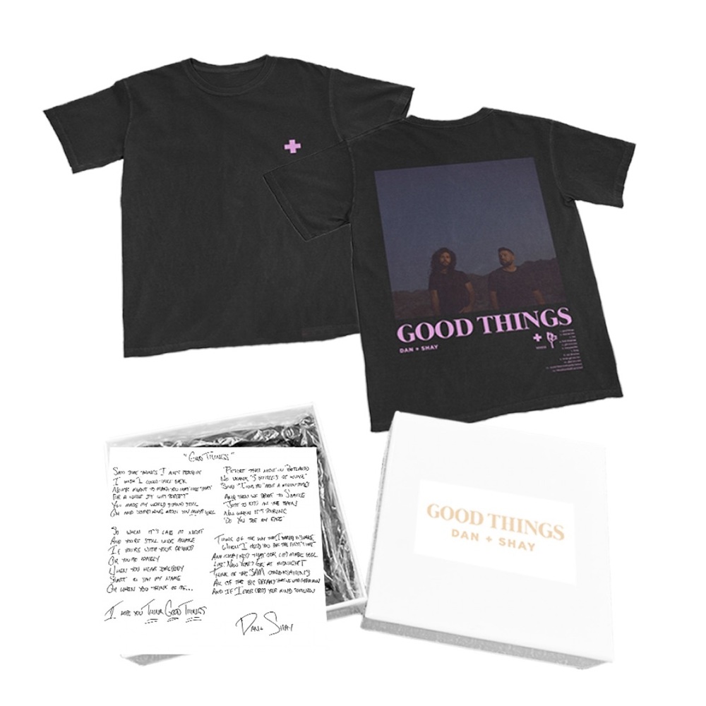 Dan + Shay Good Things T-Shirt size XL & Lyrics box set